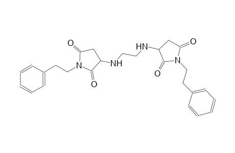 2,5-pyrrolidinedione, 3-[[2-[[2,5-dioxo-1-(2-phenylethyl)-3-pyrrolidinyl]amino]ethyl]amino]-1-(2-phenylethyl)-