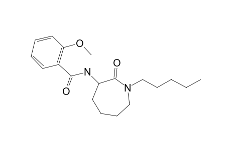 2-Methoxy-N-(2-oxo-1-pentylazepan-3-yl)benzamide