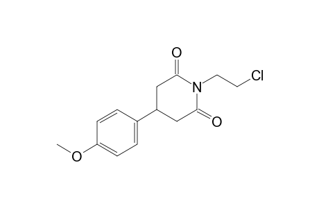 N-(2-chloroethyl)-3-(p-methoxyphenyl)glutarimide