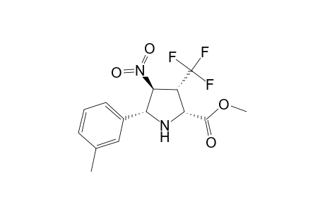 (2R,3R,4S,5R)-2-(Methoxycarbonyl)-4-nitro-5-(m-tolyl)-3-(trifluoromethyl)pyrrolidine