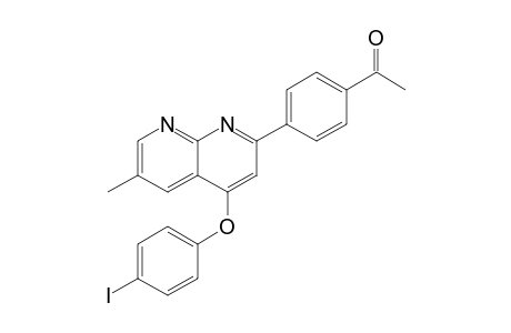 1-{4-[4-(4-Iodophenoxy)-6-methyl[1,8]naphthyridin-2-yl]phenyl}ethan-1-one