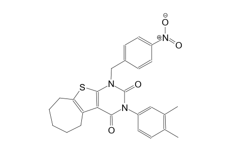 3-(3,4-dimethylphenyl)-1-(4-nitrobenzyl)-1,5,6,7,8,9-hexahydro-2H-cyclohepta[4,5]thieno[2,3-d]pyrimidine-2,4(3H)-dione