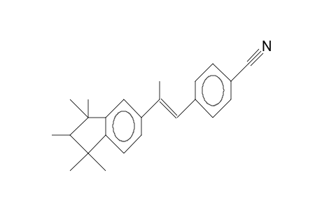 2(E)-1,1,2,3,3-Pentamethyl-indan-5-yl)-1-(4-cyano-phenyl)-propene