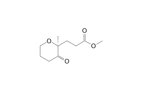 (S)-(+)-2-Methyl-2-[2-(methoxycarbonyl)ethyl]-2,4,5,6-tetrahydropyran-3H-one
