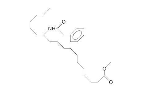 12-Phenylacetamido-octadec-9-enoic acid, methyl ester