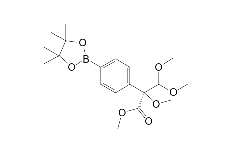 (S)-methyl 2,3,3-trimethoxy-2-(4-(4,4,5,5-tetramethyl-1,3,2-dioxaborolan-2-yl)phenyl)propanoate