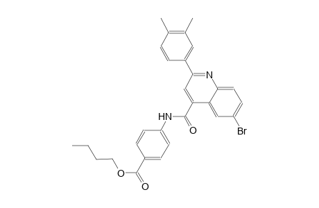 butyl 4-({[6-bromo-2-(3,4-dimethylphenyl)-4-quinolinyl]carbonyl}amino)benzoate