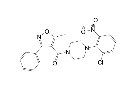 1-(2-chloro-6-nitrophenyl)-4-[(5-methyl-3-phenyl-4-isoxazolyl)carbonyl]piperazine