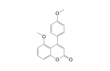 5-Methoxy-4-(4-methoxyphenyl)-2H-1-benzopyran-2-one