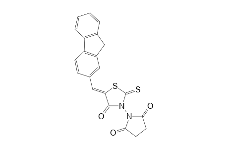 3-(2',5'-Dioxopyrrolidin-1'-yl)-5-{(2'-fluorenylmethylene}-2-thioxothiazolidin-4-one