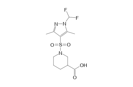 3-piperidinecarboxylic acid, 1-[[1-(difluoromethyl)-3,5-dimethyl-1H-pyrazol-4-yl]sulfonyl]-