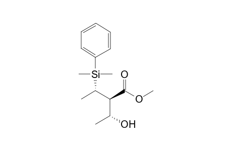 Methyl (2RS,3SR)-3-Dimethyl(phenyl)silyl-2-[(RS)-1-hydroxyethyl]butanoate