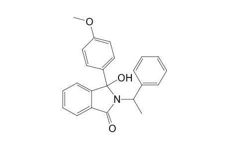 3-(4-Methoxyphenyl)-3-oxidanyl-2-(1-phenylethyl)isoindol-1-one