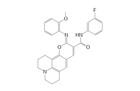 1H,5H,11H-[1]benzopyrano[6,7,8-ij]quinolizine-10-carboxamide, N-(3-fluorophenyl)-2,3,6,7-tetrahydro-11-[(2-methoxyphenyl)imino]-, (11Z)-