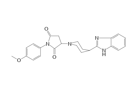 3-[4-(1H-benzimidazol-2-yl)-1-piperidinyl]-1-(4-methoxyphenyl)-2,5-pyrrolidinedione