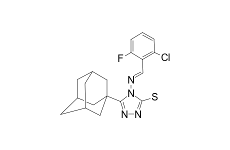 5-(1-ADAMANTYL)-4-(2-CHLORO-6-FLUOROBENZYLIDENEAMINO)-3-MERCAPTO-1,2,4-TRIAZOLE