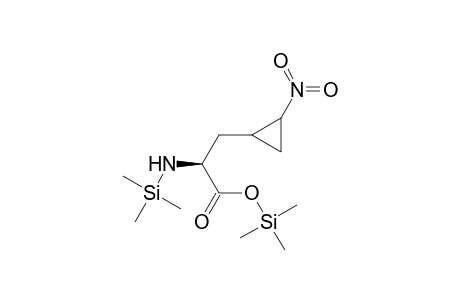 Cyclopropanecarboxylic acid, 2-nitro-.alpha.-[(trimethylsilyl)amino]-, trimethylsilyl ester