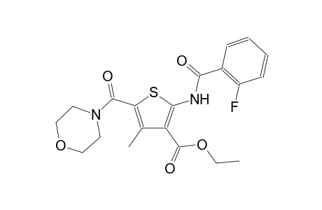 ethyl 2-[(2-fluorobenzoyl)amino]-4-methyl-5-(4-morpholinylcarbonyl)-3-thiophenecarboxylate