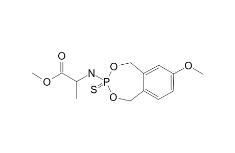 METHYL-2-[(7-METHOXY-3-SULFIDO-1,5-DIHYDRO-2,4,3-BENZODIOXAPHOSPHEPIN-3-YL)-AMINO]-PROPANOATE