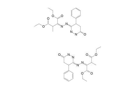DIETHYL-2-[(1,4,5,6-TETRAHYDRO-6-OXO-4-PHENYL-3-PYRIDAZINYL)-HYDRAZONO]-3-METHYLBUTANEDIOATE