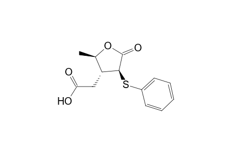 2-[(2R,3R,4S)-2-methyl-5-oxidanylidene-4-phenylsulfanyl-oxolan-3-yl]ethanoic acid