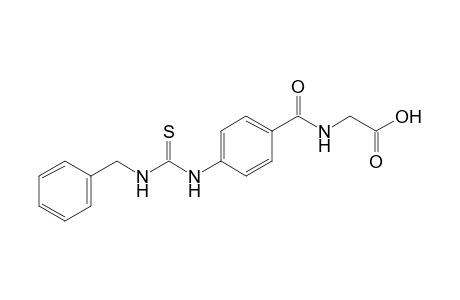 p-(3-benzyl-2-thioureido)hippuric acid