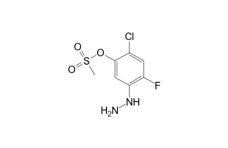 Phenol, 2-chloro-4-fluoro-5-hydrazino-, methanesulfonate (ester)