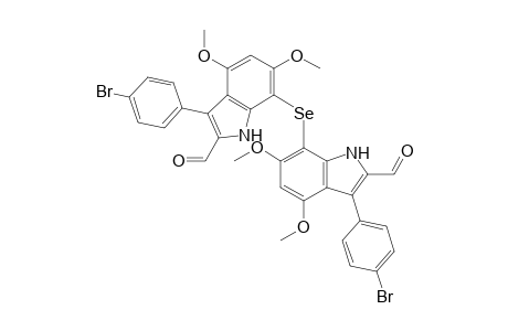 7,7'-Seleno-bis[3-(4-bromophenyl)-4,6-dimethoxyindole]-2,2'-dicarbaldehyde