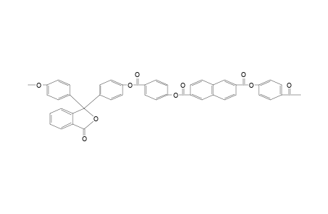 Polyester based on phenolphthalein, 4-hydroxybenzoic and 2,6-naphthalenedicarboxylic acids