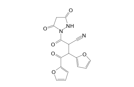 2-(3,5-Dioxopyrazolidine-1-carbonyl)-3,4-di(furan-2-yl)-4-oxobutanenitrile