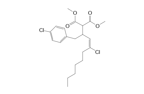 Dimethyl (E)-2-(4-chloro-1-(4-chlorophenyl)dec-3-en-2-yl)malonate