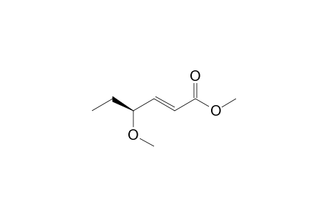 Methyl (E,4S)-4-methoxy-2-hexenoate