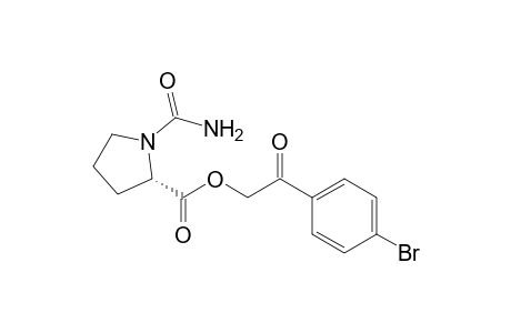 (S)-1-Carbamoyl-pyrrolidine-2-carboxylic acid 2-(4-bromo-phenyl)-2-oxo-ethyl ester