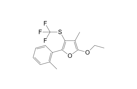 2-ethoxy-3-methyl-5-o-tolyl-4-(trifluoromethylthio)furan