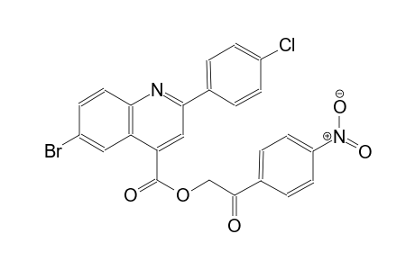 2-(4-nitrophenyl)-2-oxoethyl 6-bromo-2-(4-chlorophenyl)-4-quinolinecarboxylate