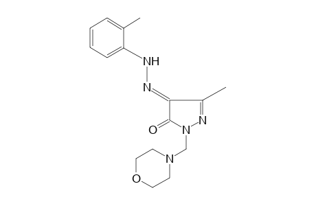 3-METHYL-1-(MORPHOLINOMETHYL)PYRAZOLE-4,5-DIONE, 4-(o-TOLYLHYDRAZONE)