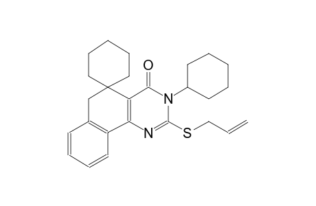 2-(allylthio)-3-cyclohexyl-3H-spiro[benzo[h]quinazoline-5,1'-cyclohexan]-4(6H)-one