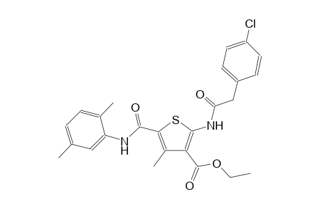 3-thiophenecarboxylic acid, 2-[[(4-chlorophenyl)acetyl]amino]-5-[[(2,5-dimethylphenyl)amino]carbonyl]-4-methyl-, ethyl ester