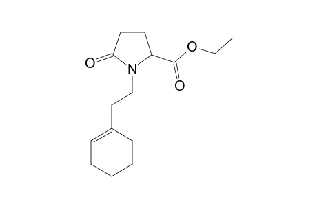 ETHYL-(2RS)-N-(2-CYCLOHEX-1-ENYLETHYL)-5-OXOPYRROLIDINE-2-CARBOXYLATE