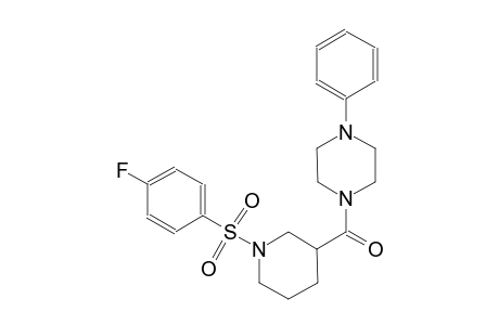 1-({1-[(4-fluorophenyl)sulfonyl]-3-piperidinyl}carbonyl)-4-phenylpiperazine