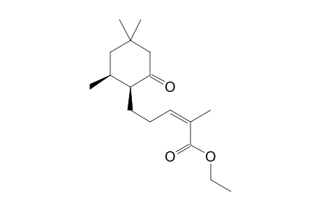 (Z)-Ethyl-2-methyl-5-((1S,2S)-2,4,4-trimethyl-6-oxo-1-cyclohexyl)-2-pentenoate