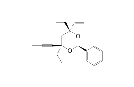 (4S,6R)-4,6-DIETHYL-2-PHENYL-4-PROP-1-YNYL-6-VINYL-1,3-DIOXANE