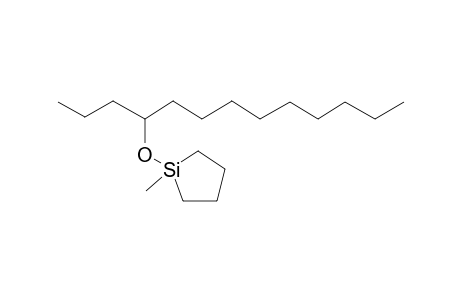 1-Methyl-1-[(1-propyldecyl)oxy]silolane