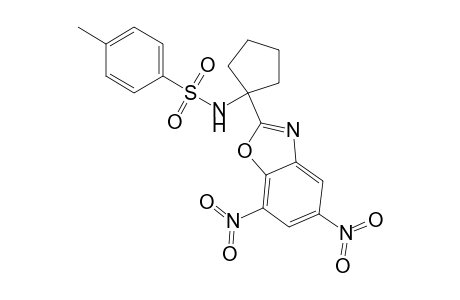 Benzenesulfonamide, N-[1-(5,7-dinitro-2-benzoxazolyl)cyclopentyl]-4-methyl-