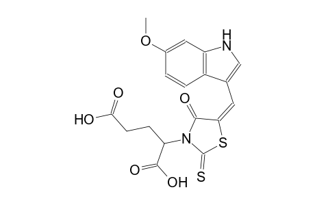 pentanedioic acid, 2-[(5E)-5-[(6-methoxy-1H-indol-3-yl)methylene]-4-oxo-2-thioxothiazolidinyl]-