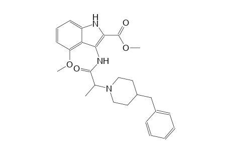 methyl 3-{[2-(4-benzyl-1-piperidinyl)propanoyl]amino}-4-methoxy-1H-indole-2-carboxylate