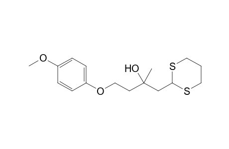 2-(4-(p-methoxyphenyloxy)-2-methyl-2-hydroxy)butyl-1,3-dithiacyclohexane