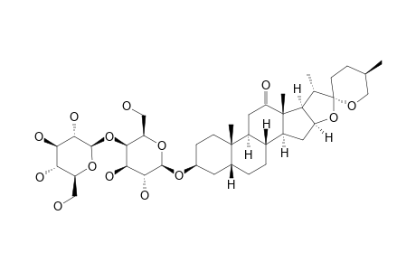 (25-R)-3-BETA-[(O-BETA-GLUCOPYRANOSYL-(1->4)-BETA-D-GALACTOPYRANOSYL)-OXY]-5-BETA-SPIROSTAN-12-ONE