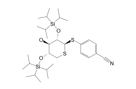 4-CYANOPHENYL-2,4-DI-O-(TRI-ISOPROPYL)-SILYL-1,5-DITHIO-BETA-D-XYLOPYRANOSIDE