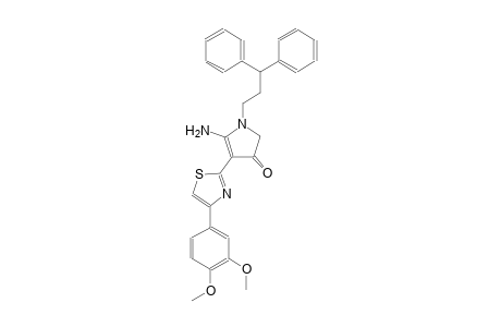 3H-pyrrol-3-one, 5-amino-4-[4-(3,4-dimethoxyphenyl)-2-thiazolyl]-1-(3,3-diphenylpropyl)-1,2-dihydro-